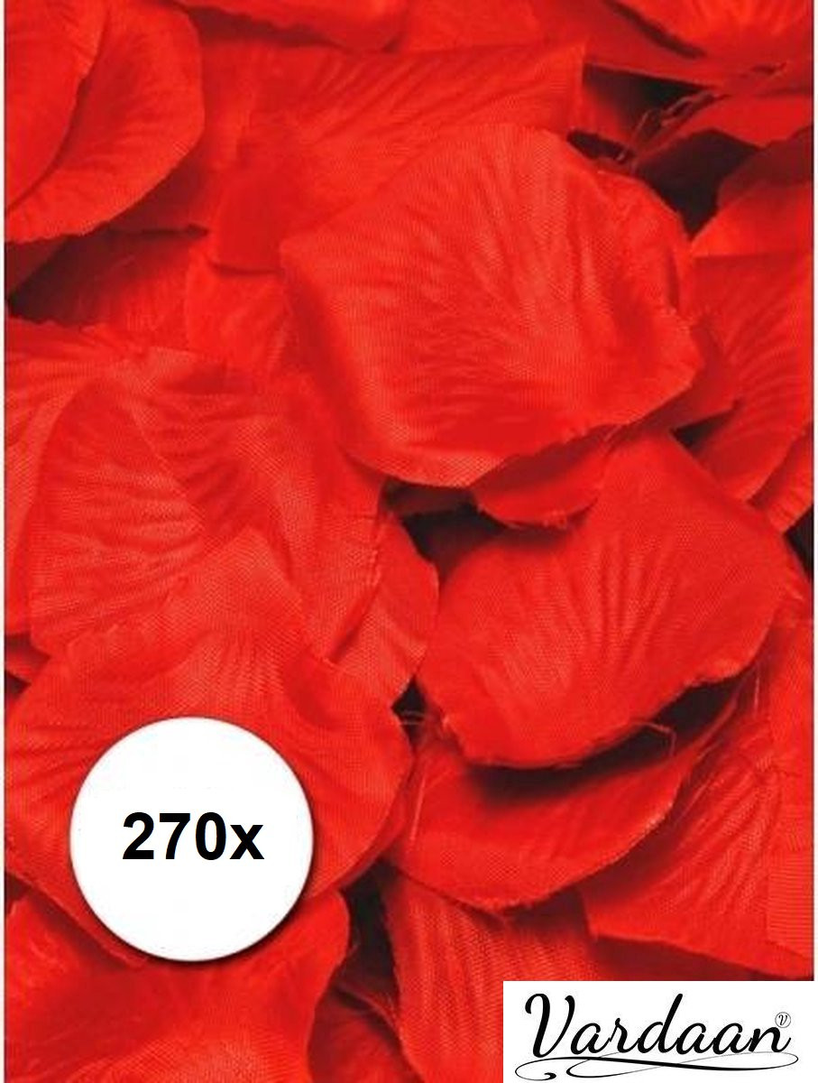 Vardaan Rode Rozenblaadjes - 270 stuks - 5 x 5,5 cm