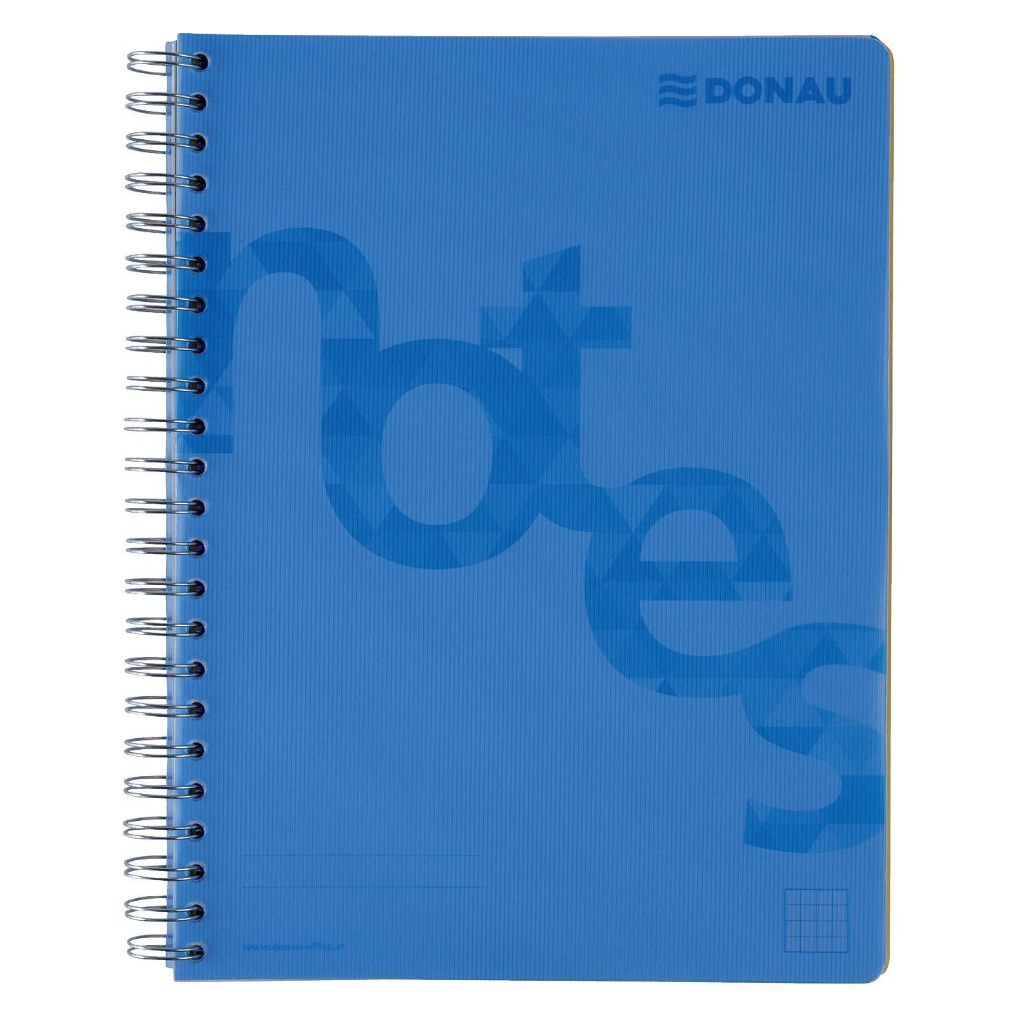 Donau Collegeblock DIN A4 140 Blatt blau (A4, Kariert, Harter Einband) (330163001)