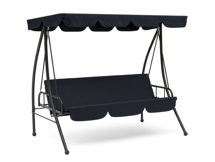 Gartenmöbel Hollywoodschaukel XL schwarz