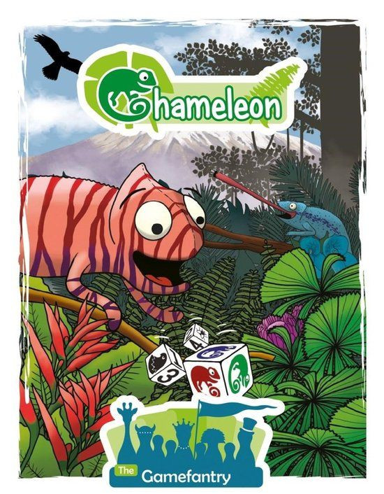 Ravensburger Chameleon Dobbelspel voor 2-4 spelers met tropisch thema