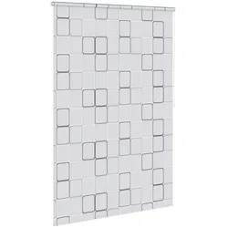vidaXL Duschrollo 160x240 cm Quadratmuster