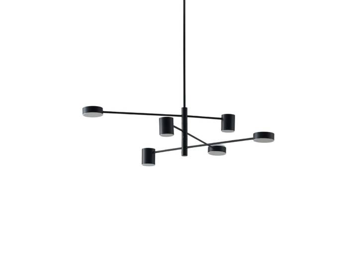 Suspension en aluminium et acrylique noir 104 cm