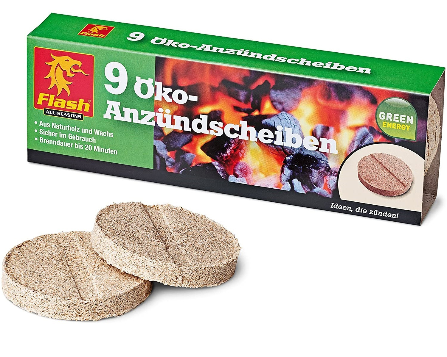 Flash Ecologische aanmaakblokjes, 9 stuks