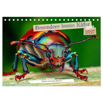 Besondere bunte Käfer (Tischkalender 2027 DIN A5 quer), CALVENDO Monatskalender