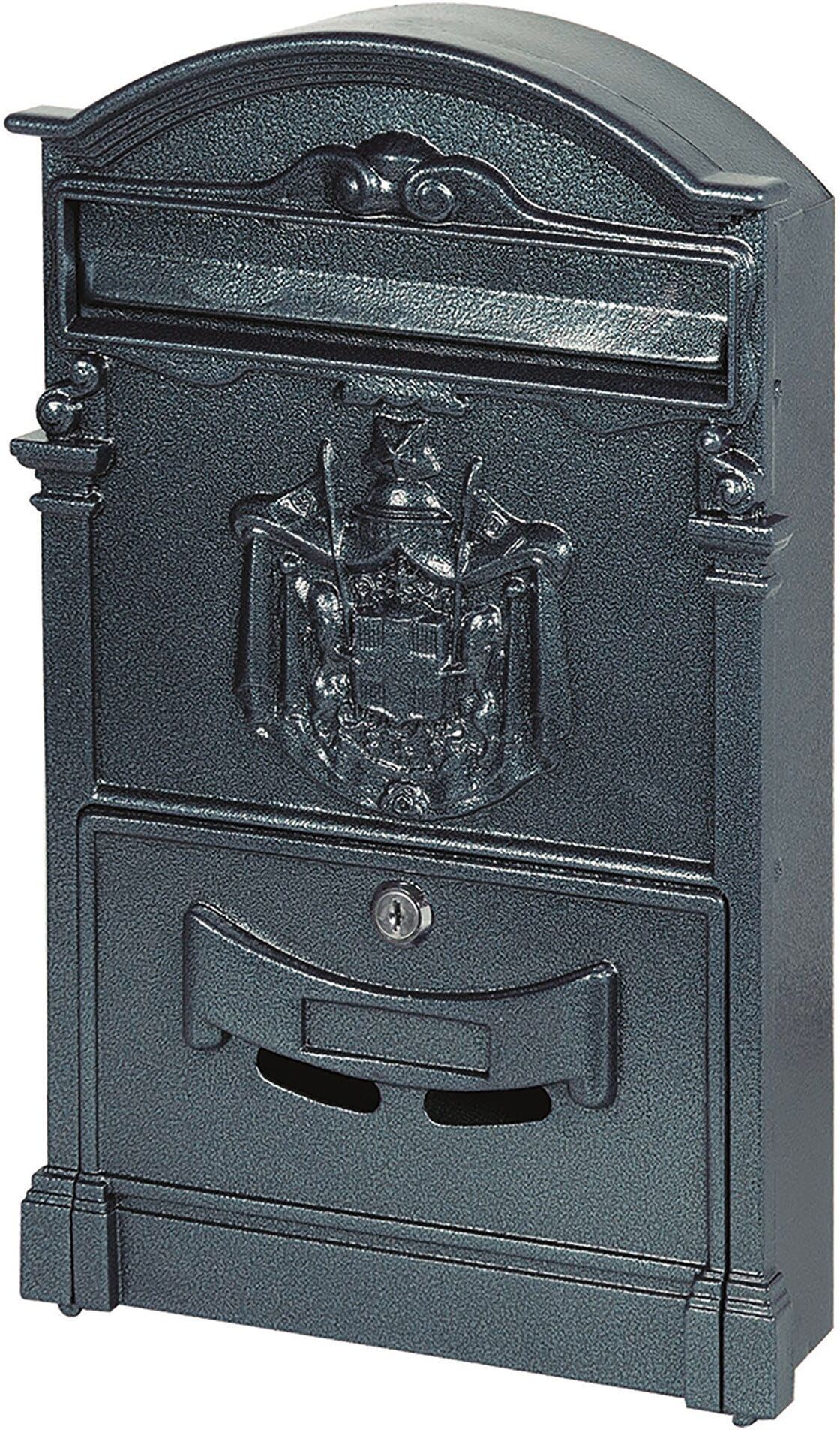 Alubox CASSETTA POSTALE PER ESTERNO  REGIE ALLUMINIO GHISA 26,5x41x8,3 cm (LxHxP)