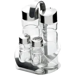 Stalgast GmbH Menage 4-teilig, Salz/Pfeffer/Essig/Öl, Höhe 115 mm