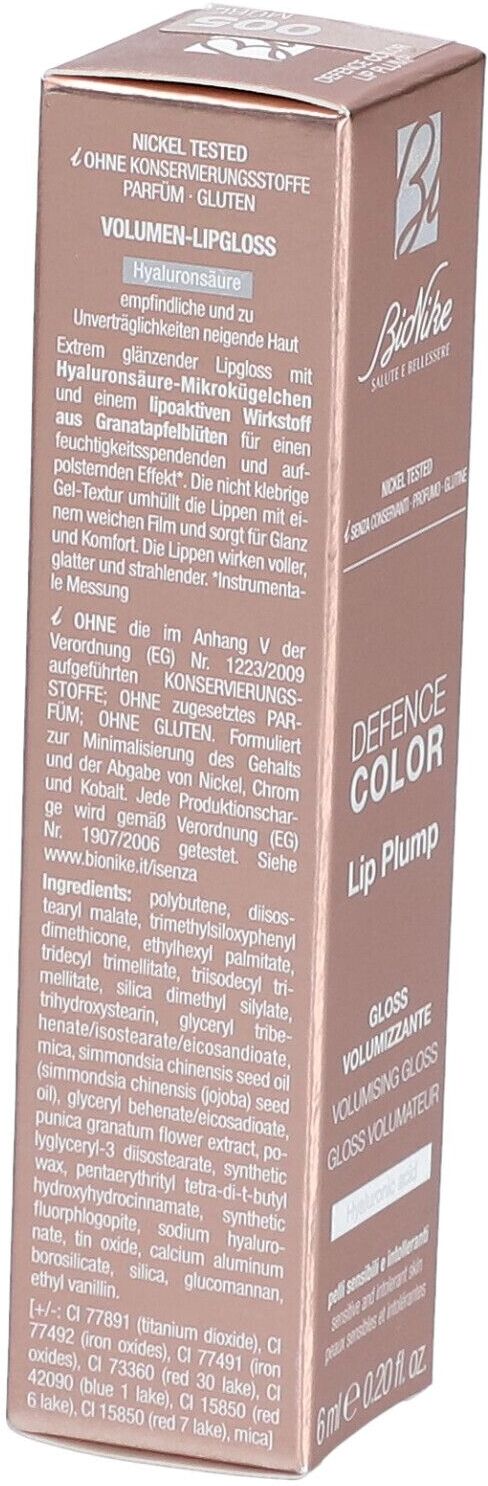 BioNike Defense Color Lip Plump N2 Rose Gold 65 ml Lippenstift