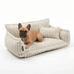 Haustiersofa 'Chaffar' - L (100cm) / Creme - Creme - L (100cm)