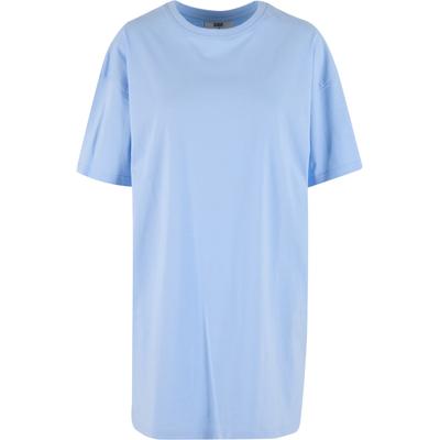 Shirtkleid DEF "DEF DEF Mini Kleider", Damen, Gr. S, US-Größen, blau (airy blau), 100% Baumwolle, unifarben, oversize, Rundhals, Kleider Shirtkleid