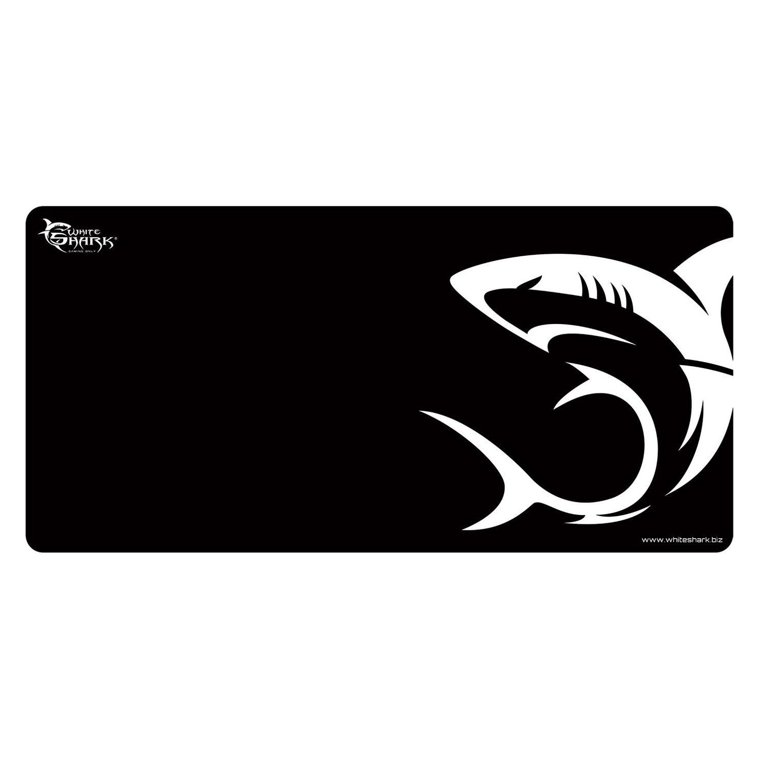 White Extra large mouse pad for games Shark, 1375 x 675x3mm (XL) (TMP-SHARK)