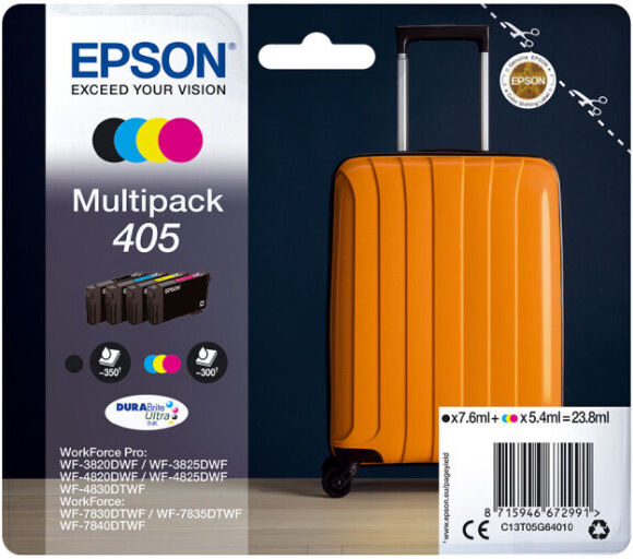 TINTEIRO EPSON 405 PACK 4 CORES