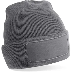 Beechfield Unisex Patch Beanie B445 graphite grey one size