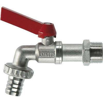 GARDENA 07332-20 Kugel-Auslaufhahn 1/2' (12.5 mm) Schlauch-Anschluss 13 mm (1/2') Ø Silber, Rot