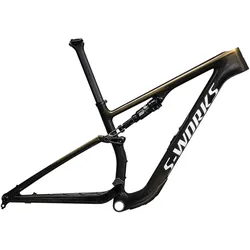 Specialized S-Works Epic 8 Rahmenset Gloss Carbon Gold Pearl/Metallic White Silver
