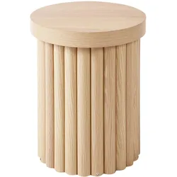 BEISTELLTISCH Heller Holzfarbton Genola