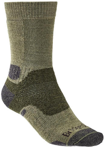 Bridgedale Mens Hike Midweight Merino Performance Boot Socks Green