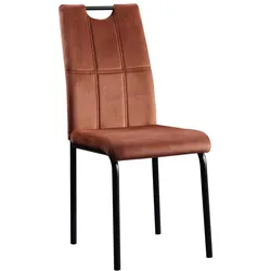 HTI-Living, Stühle, Stuhl Denton Velvet Braun (1x)
