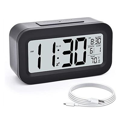 smart clock led elektronischer digitaler wecker aufladen desktop uhr temperatur faul snooze alarm stumm hintergrundbeleuchtung elektronische uhr digitaluhr