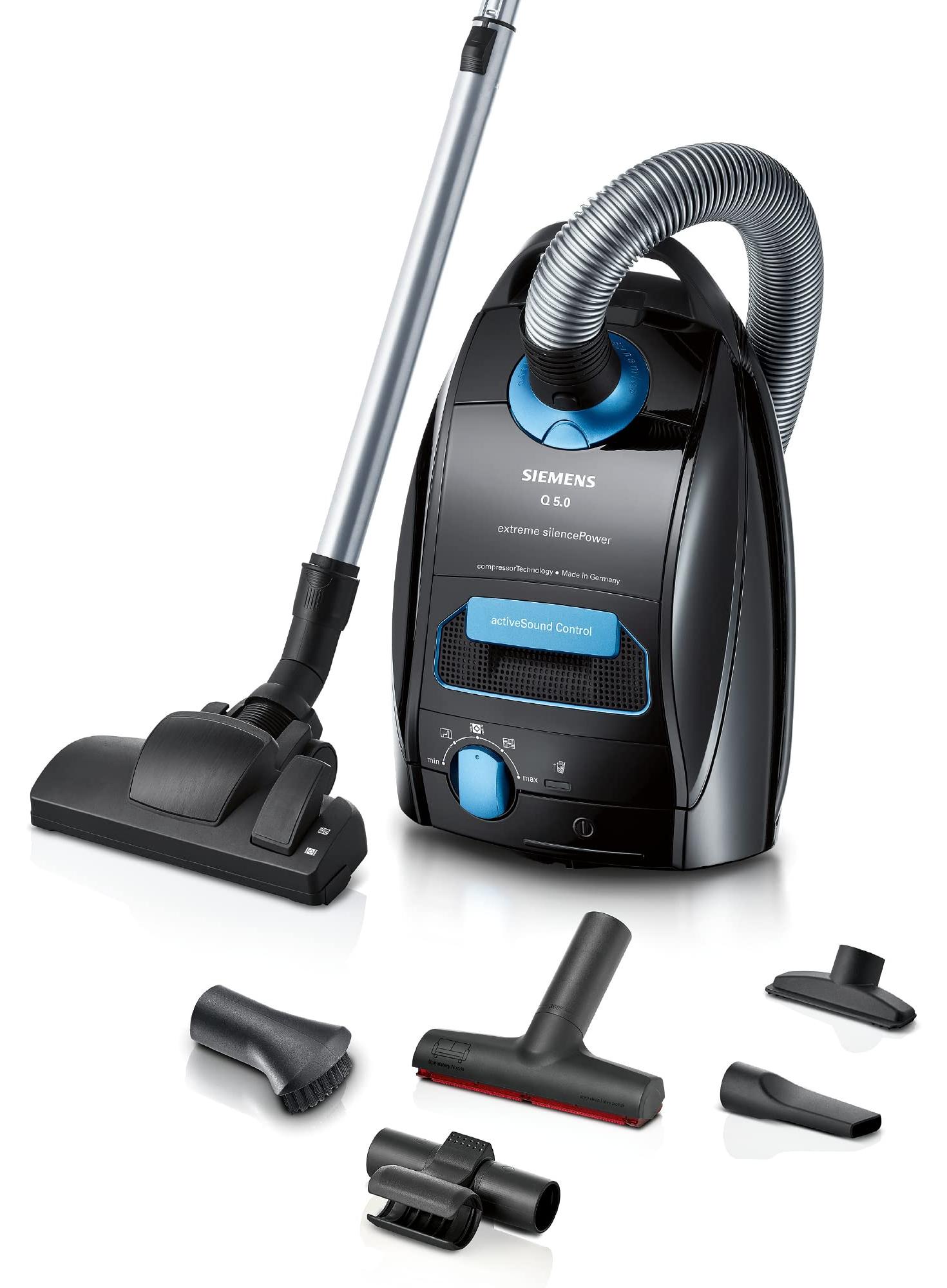 Siemens Staubsauger mit Beutel Q5.0 Extreme silencePower VSQ5X500, Bodenstaubsau