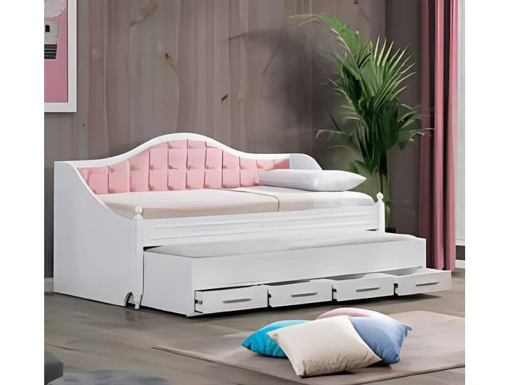 Xlmoebel Schlafsofa Modernes Etagenbett mit Stauraum unter der unteren Liegefläche, Etagenbett, Made in Europa
