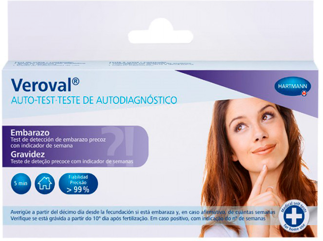 Veroval Teste de Gravidez c/ Indicador de Semanas