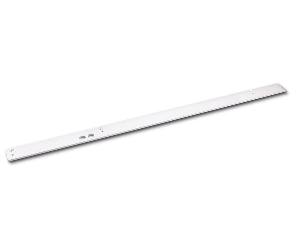 Montageplatte GEZE für R/RFS-Gleitschiene, Aluminium 123296