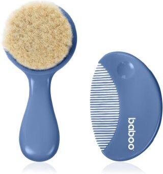 Baboo Baby Hair Brush and Comb Set conjunto para cabelo para bebés 0+ Blue Haze 2 un.. Baby Hair Brush and Comb Set