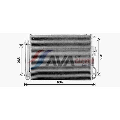 AVA CLEVER CHOICE Kondensator, Klimaanlage hy5469d für KIA