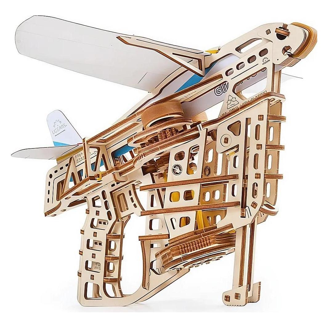 Ugears Flugzeugstarter mechanische Modell Bausatz (70075)