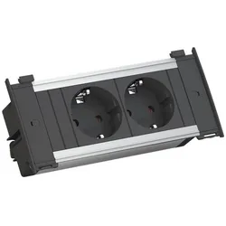 Bachmann, Steckdosenleiste, KAPSA X-Small 2x Schutzkontakt Montagestecker (2x, CEE 7/3, 2 m)