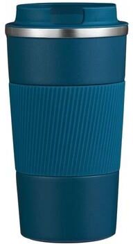 Uplift Essentials Leak Proof Stainless Steel Travel Coffee Thermos Mug For Hot And Cold Drinks blue
