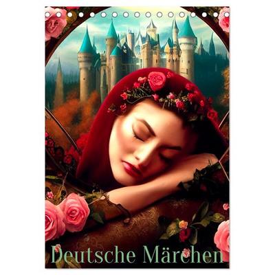 Deutsche Märchen (Tischkalender 2026 DIN A5 hoch), CALVENDO Monatskalender