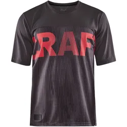 CRAFT Core Offroad XT kurzarm Fahrradshirt Herren 992419 - slate/reddish S