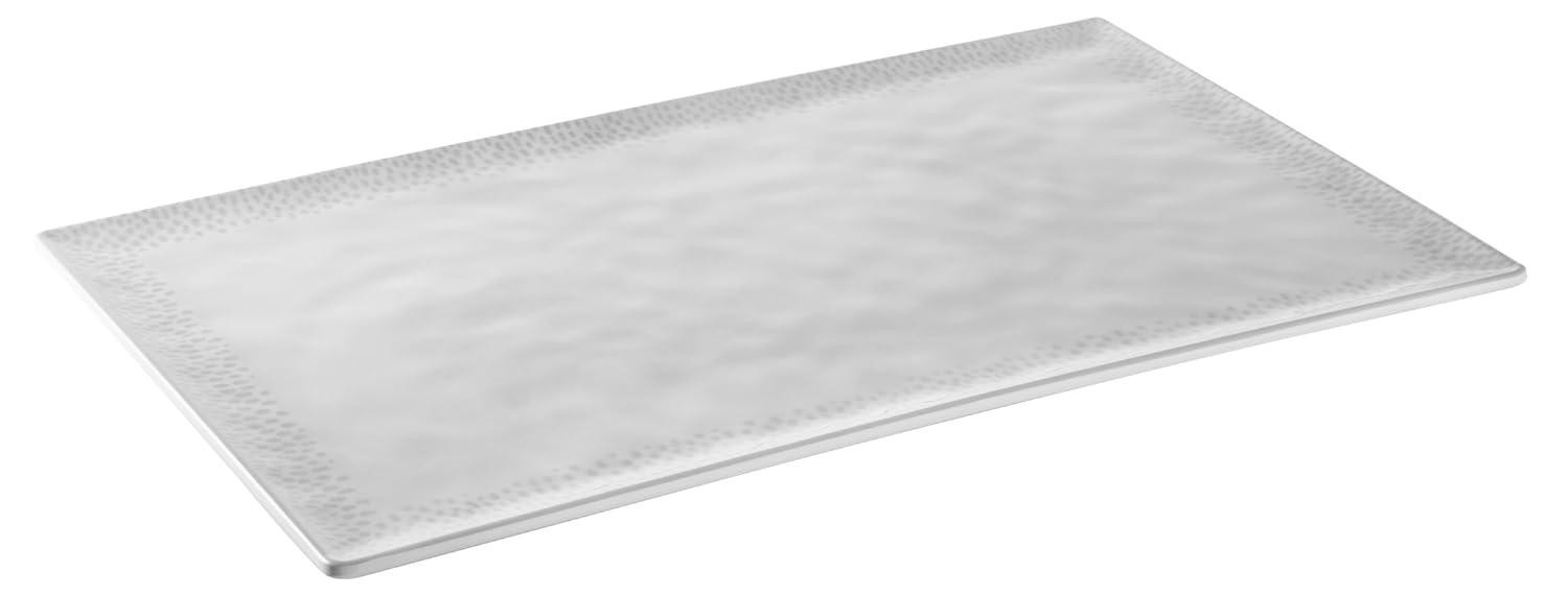 Dripio GN 1/1 Tafelblad Footmark, melamine, 53 x 32,5 cm, wit/grijs, stapelbaar