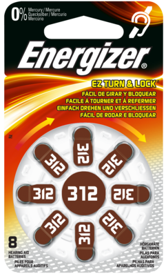 Wellneuss GmbH & Co. KG ENERGIZER Hörgerätebatterie 312 8 St 09755533