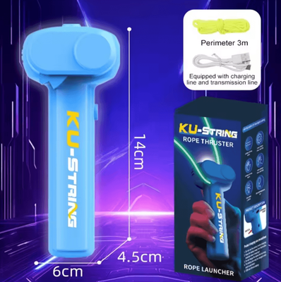 Inspire Curations Glow Launch Rope Toy For Cats & Dogs blue