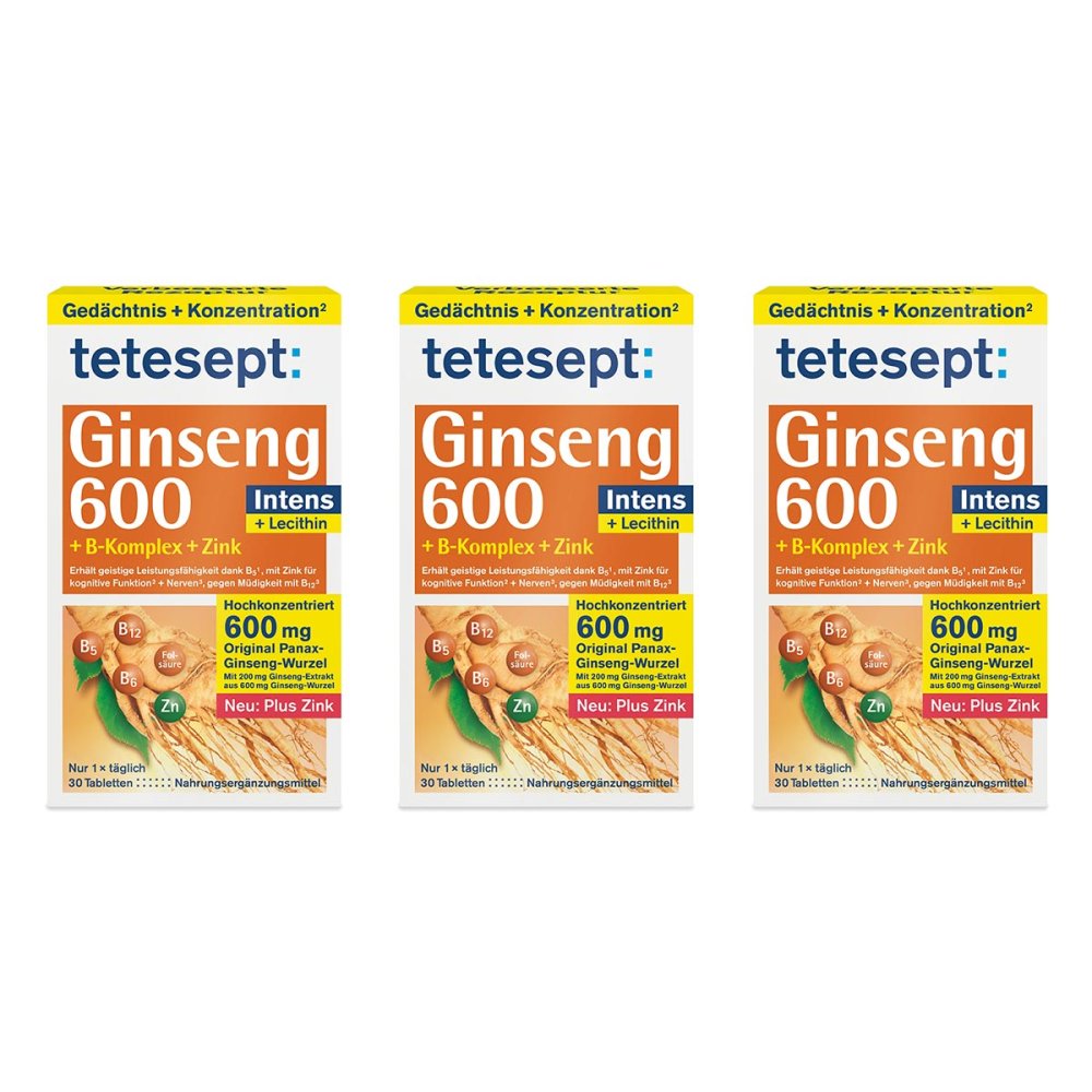 Merz Consumer Care GmbH Tetesept Ginseng 600 Filmtabletten 08104869