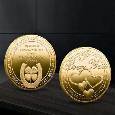 Bitcoin Commemorative Medal Gold Plated Virtual Coin For Cryptocurrency Enthusiasts, Collectible Gift g love