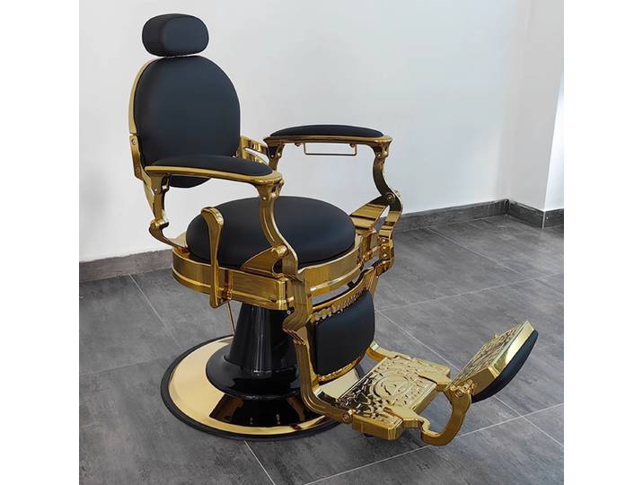 Chaise de barbier de conception professionnelle, chaise de salon ergonomique rembourrée, salon de coiffure, salon de beauté, silla de corte de pelo, mobilier de salon