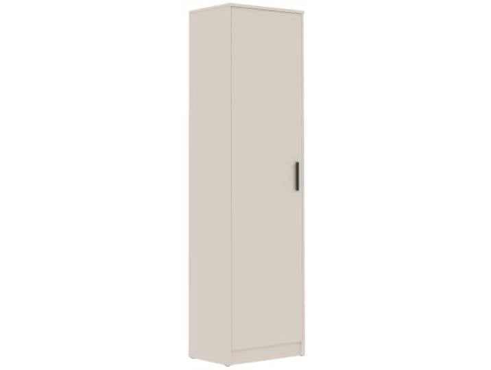 Kleiner Kleiderschrank mit ausziehbarer Kleiderstange 52x195x40cm Wohnzimmer Schlafzimmer Marmex Grant G20 graubeige Cashmere