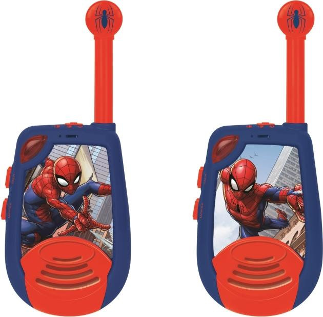 Lexibook Spider-Man Walkie Talkies met 2 km bereik, volumeregeling en lichtgevende Morsecode-functie