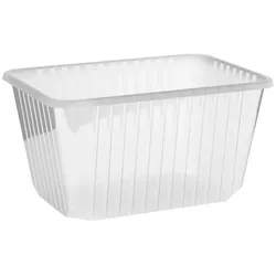 VEPATIM 250x Rechteckschalen klar 1500 ml (PP)