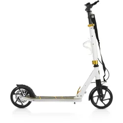 Byox Kinderroller Chic PU-Räder, LED-Licht, ABEC-7 Lager, Seitenständer, faltbar weiß