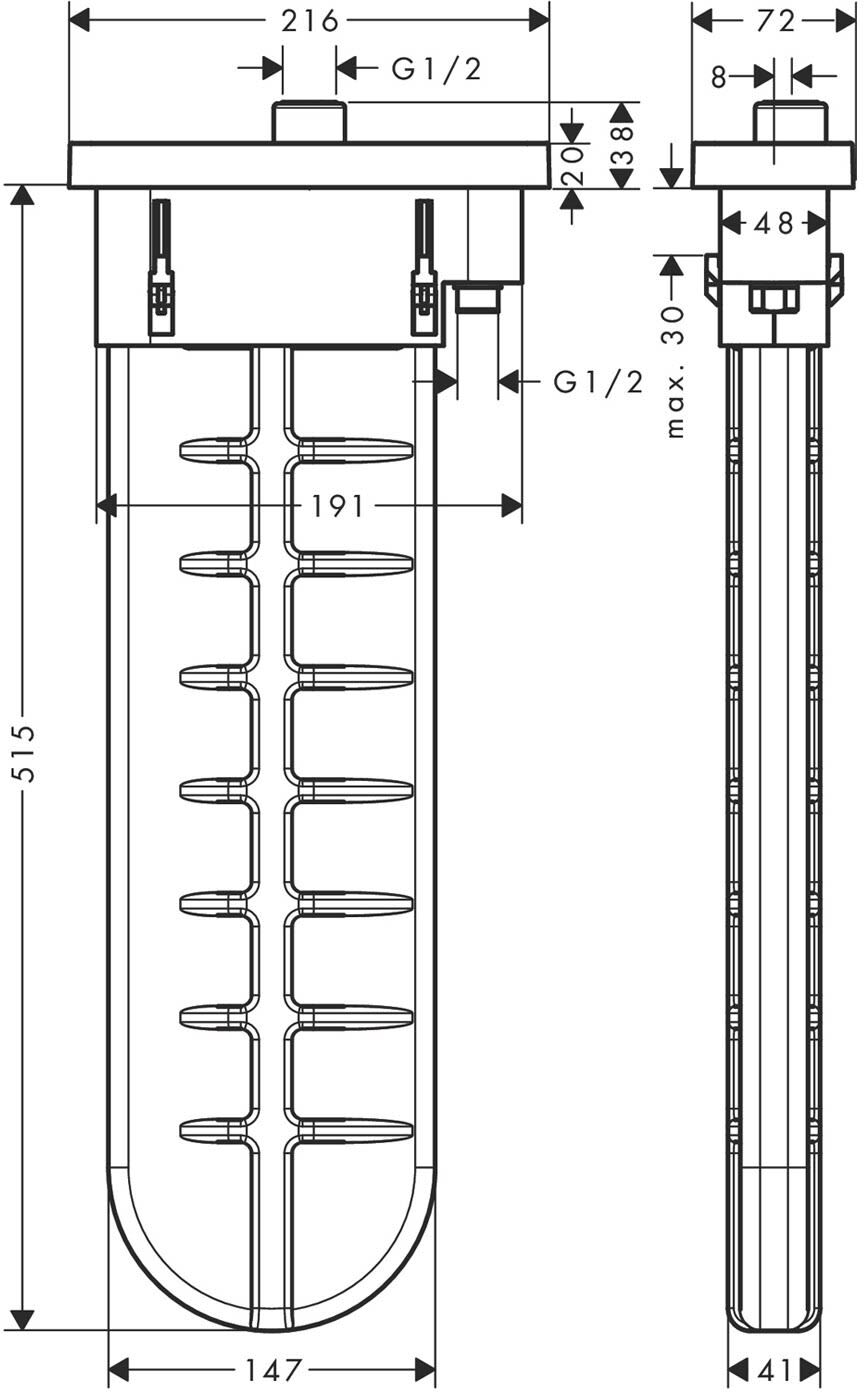 Axor Schlauchbox (sBox) Fertigset
