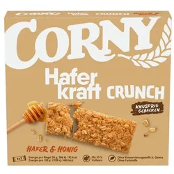Corny Hafer-Riegel »Haferkraft Crunch Hafer & Honig« 6 Stück gelb