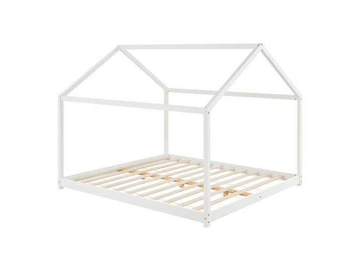 [en.casa] Hausbett Cerro, Weiß, Holz, Kiefer, 160x200 cm, Baby- und Kindermöbel, Kinderzimmer & Jugendzimmer, Kinderbetten, Hausbetten