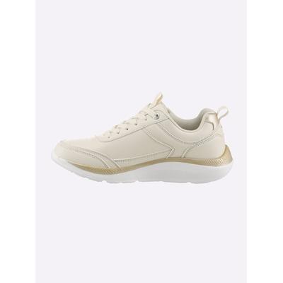 Sneaker KANGAROOS, Damen, Gr. 39, beige (champagner), Lederimitat, Schuhe Sneaker