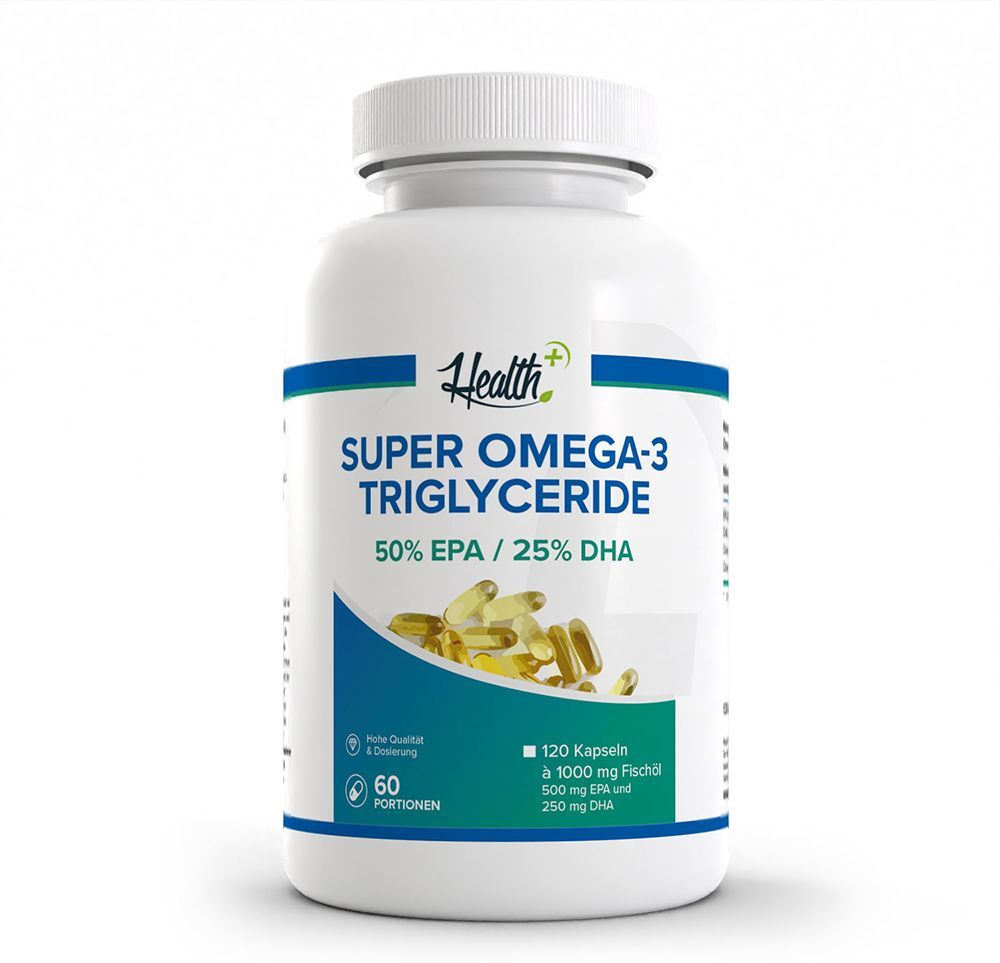 Health+ Super Omega 3 Triglyceride (120 Caps) Unflavoured 120 St Kapseln