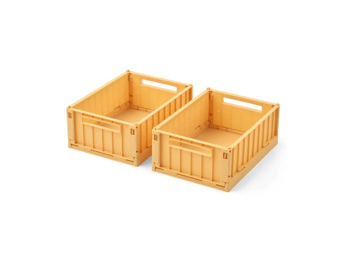 Liewood Boîte de rangement Weston Yuzu, taille S, lot de 2