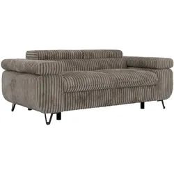 2-SITZER SOFA PETER - Hellbraun Cord